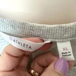 Athleta  Sweatshirt Womens Medium Long Sleeve Mesh Shoulder Pullover Soft Comfort Photo 1