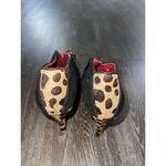 Nine West Size 6M Round Toe Leopard Print Black Fur Stiletto Heels Pump 3" S-95 Photo 3