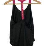 Nike Elastika Solid Black & Pink Racerback Athletic Tank Top XS Photo 3