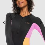 Roxy NWT Women's  Fitness Long Sleeve Back Zip One Piece Swimsuit Size XS Photo 1