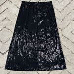 Serra NWT Black Sequin Midi Skirt - New with Tags - Elastic Waist Photo 6
