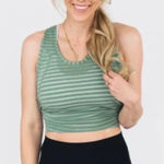 Zyia ‎ Active Forest Nimbus Split Back Tank Top Photo 0