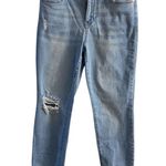 Judy Blue  boyfriend jeans light wash frayed distressed Sz 28 Photo 0