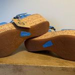 Born Maldives Leather Wedge Sandals NIB | So cute and comfy! Blue Size 9 Photo 5