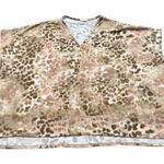 Women's Oddy Leopard Print Short Sleeve Tee One Size Brown Beige Photo 0