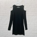 The Limited  Black Cold Shoulder Sequin Sweater Mohair XS Photo 1