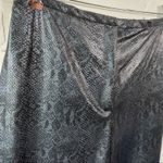 Vintage Snake Skin Pants Sz 14 Extra Long Wide Leg Blue Silver David Paul Photo 9