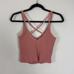 Vuori  Rib‎ Cropped Tank in Light Cinnamon Size Small Photo 4