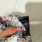 AFRM Hazel Women's Floral Smocked Gold Bouquet V Neck Midi Romantic Dress Size M Black Size M Photo 13