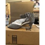 Pelle Moda Berlin Open Toe Pewter Shimmer Suede Sandal Size‎ 9.5M Gray Size 9.5 Photo 1