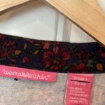 Woman Within ‎ Floral Denim Jacket And Jeans Set Size 12W/16W Photo 3