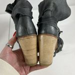 Free People Size 39 US 9 Seven Wonders Leather Ankle Boots Women’s Gray Buttery Photo 9