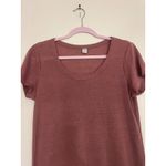 Old Navy  Women's Mauve Short Sleeve Maxi Dress Side Slits Casual Comfort M Photo 2