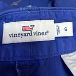 Vineyard Vines  Women's Blue Mid Rise Button Zipper Casual Chino Shorts Size 6 Photo 3