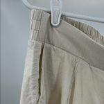 Torrid  Wide Leg linen blend cropped capri Pants Cream L 12 summer vacation work Photo 5