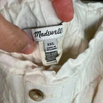 Madewell White Linen Blend Pull On Paperbag Shorts Photo 5