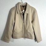 Banana Republic Melton Volume Sleeve Llama Hair Jacket Womens Size Medium NWT Photo 1