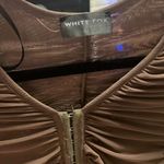 White Fox Boutique  mesh long sleeve mini dress Photo 2