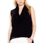 Free People  Cowl Neck Sleeveless Open Knit Top Photo 5