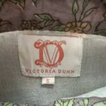 Victoria Dunn Floral Midi Dress Size Small Ruffle High Neck Boho Cottagecore Purple Photo 6