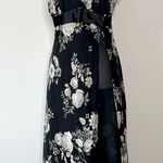 90s vintage floral lingerie gown Black Size L Photo 1
