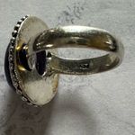 Amethyst Genuine Stone 925 Sterling Silver Ring Purple Photo 1