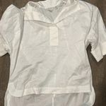 Ted Baker London Avereye Wide Neck Cotton Batwing Blouse size 2 White Photo 1