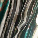 Teal Sleeveless women’s Striped Long Vest Green Size undefined Photo 5