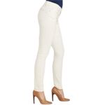 Eileen Fisher NWT Mid-Rise Ecru Cream Organic Stretch Cotton Skinny Jean, 14 Photo 12
