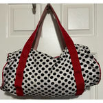 Little Miss Matched Girl's‎ Black Red White Duffel Bag Zipper Closure Photo 1