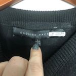 English Factory  Ruffle Turtleneck Sweater Black Photo 3