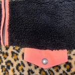 BP . Leopard Print Fuzzy Sherpa Pullover Quarter Zip Black Pink - M‎ Photo 6
