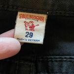 True Religion Jeans Denim Horseshoe Back Pockets Straight Black 29 #1502 Photo 8