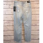 American Bazi Jeans Distressed High Rise Wide Leg Light Wash-13 Photo 1