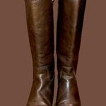 Frye Women’s Knee High Brown Leather Boots Made In Mexico Size 9 Photo 2