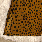 Listicle  Animal Cheetah Print Dot Wide Leg Pull on Pants brown size‎ small Photo 5