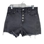 Gap Shorts Womens 10 30 Washed Black Denim Festival Casual Summer Bohemian Photo 0