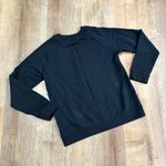 Adidas  | Women's Black Long Sleeve Trefoil Logo Crew Neck Pullover Sweatshirt Photo 1