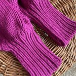 Pistola Gabbie wild orchid puff sleeve chunky knit sweater Photo 10