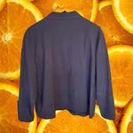 Briggs New York  Heavy Weight‎ Black Button Up Blouse Size XL Photo 3