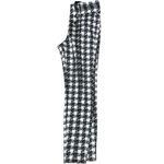 Everyday Jones Faux Suede Tweed Black and White Checkered Women's Pants, Small Photo 9