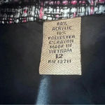 i.e A line mini career skirt black white pink fibers work casual holiday size 12 Photo 5