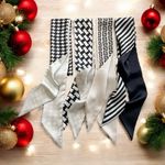 Exquisite Satin Silky Chic Style Black White Selection Twillys Photo 1