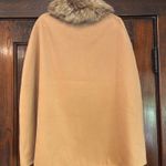 Modena tan cape with fur neck Photo 1