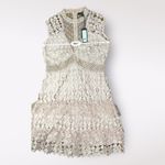 Romeo + Juliet Couture NWT Crochet Mesh Mini Dress Dusty Pink Size M Photo 9