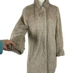 Kenneth Cole Women's Fuzzy Faux-Fur Teddy Jacket Coat in Beige Size Medium Photo 12