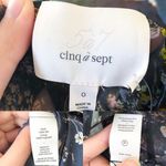 Cinq A Sept Dress Marianne Floral Silk Organza Tie Wedding Black Multi 0 NWT Photo 7