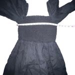 J.Crew  Smocked Puff Sleeve Dress Poplin M Tall Cotton Flowing Romantic Boho Midi Photo 9