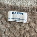 Old Navy  Pointelle Knit Wool Blend Pullover Long Sleeve Sweater Beige Size L Photo 3