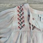 Calypso St. Barth  Floral Embroidered Peasant Style Top K8 Photo 2